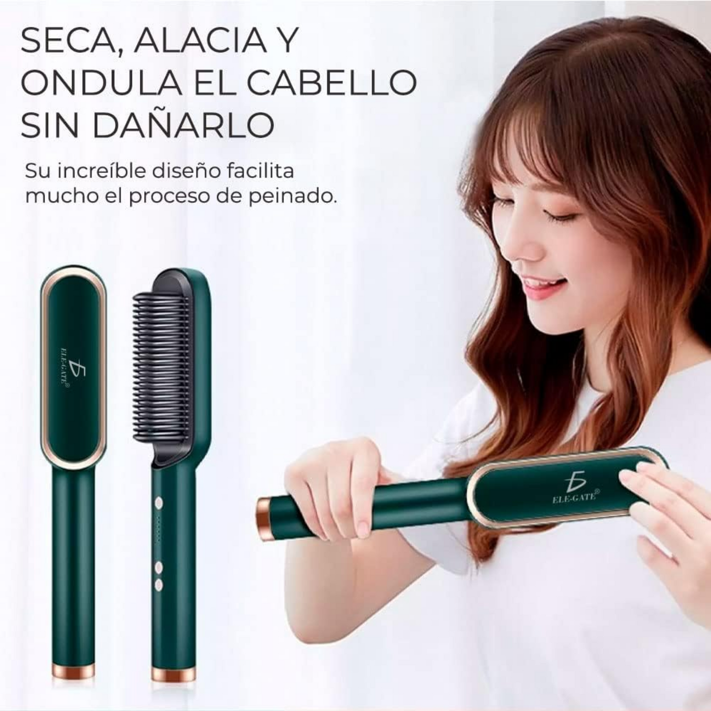 Cepillo Alisador 3 en 1 - Olvídate del frizz y las rutinas eternas
