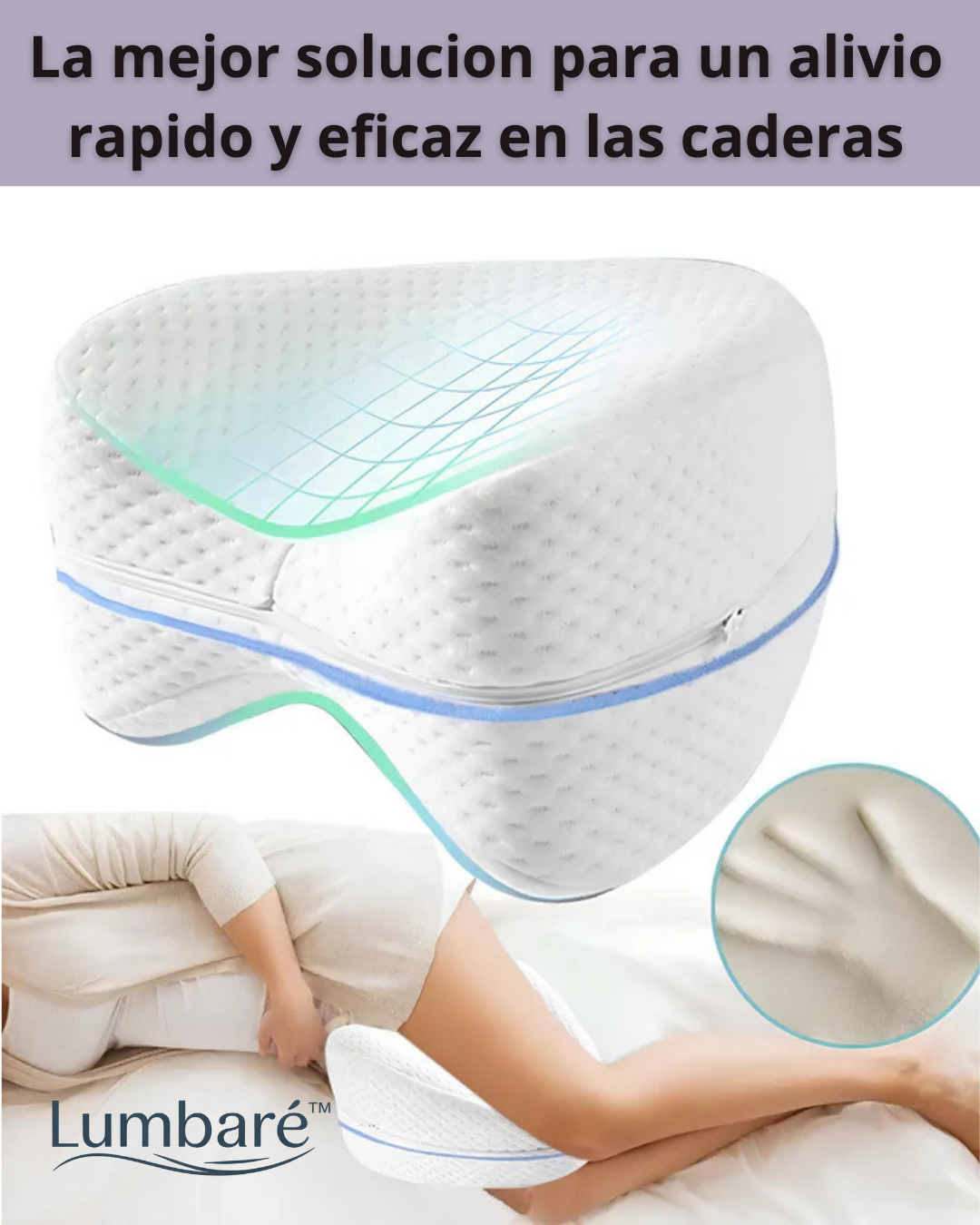 Lumbaré™ - Cojin Anatómico Separador de Piernas
