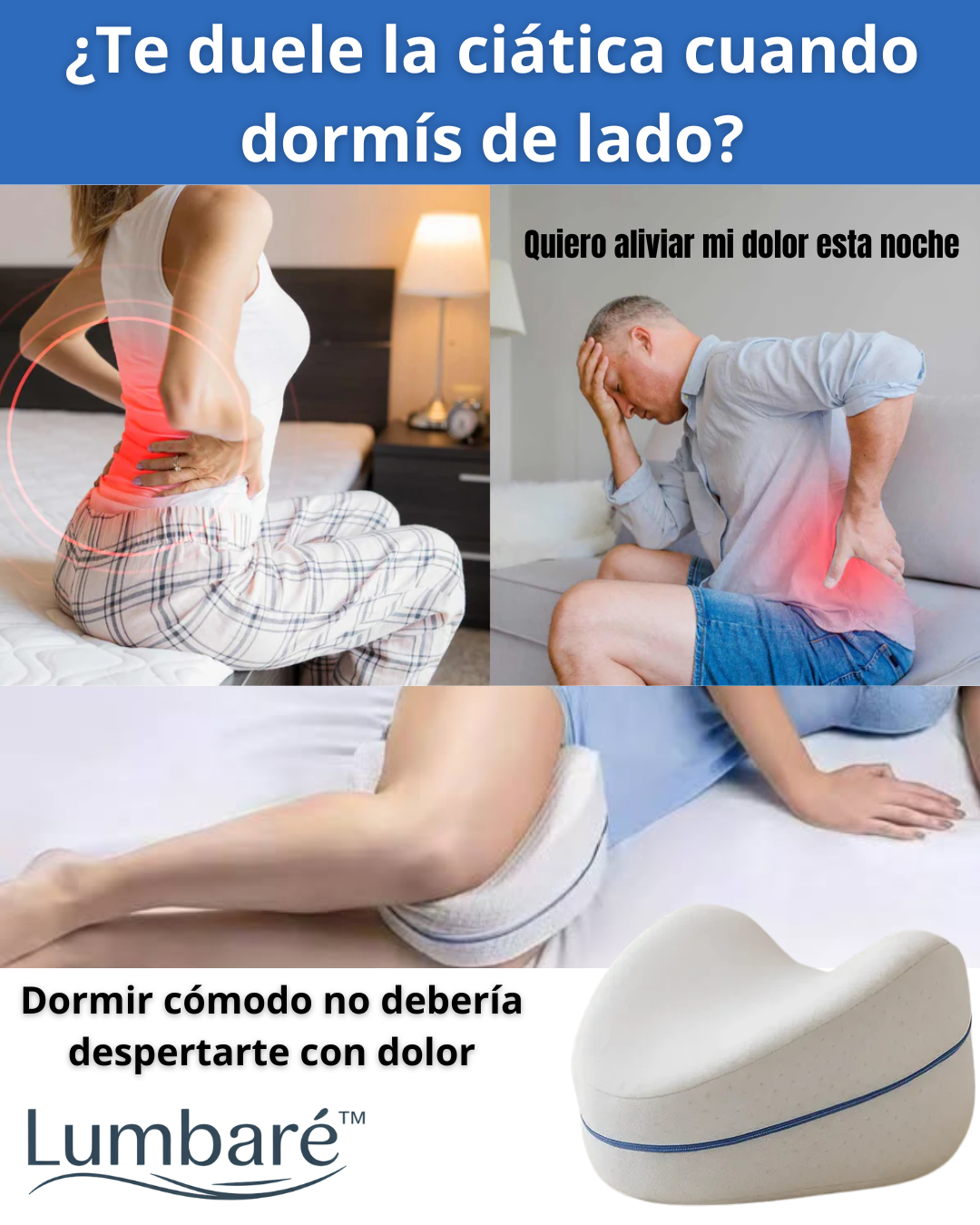 Cojin Anatómico entre Piernas - Lumbaré™