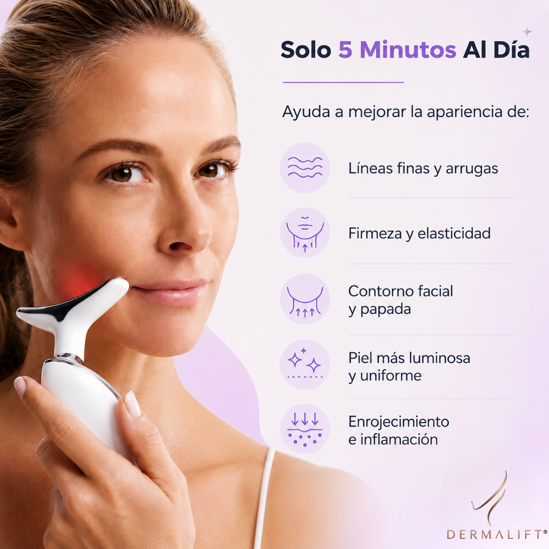 Dermalift®- Masajeador Facial 3 LED