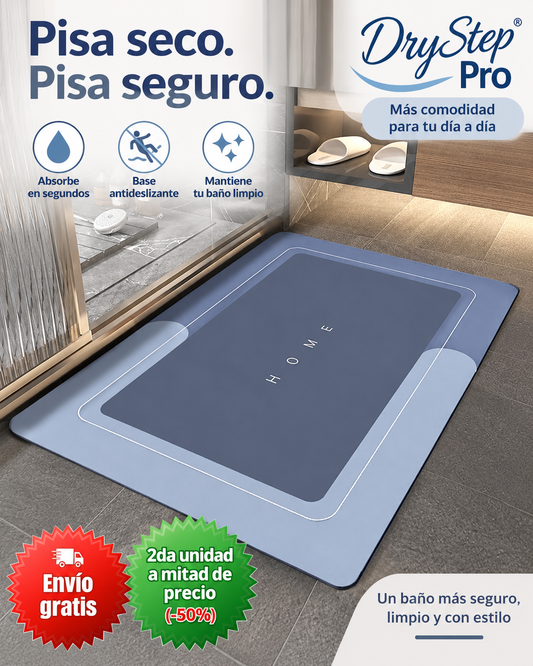 Alfombra Absorbente Antideslizante - DryStep Pro (cuadrada)